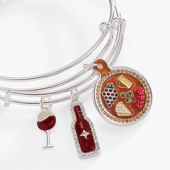 Wine and Cheese BFF Bangle Set of 2, Bracelets, $ 44.90, A Moment Of Now™