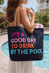 Navy Poolside Bliss Tote, Accessories, $ 89.00, A Moment Of Now™