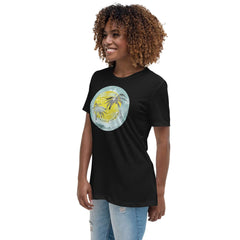 Watercolor Tropical Sunset & Ocean T-Shirt for Women, T-shirts, $ 32.00, A Moment Of Now™