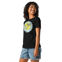 Watercolor Tropical Sunset & Ocean T-Shirt for Women, T-shirts, $ 32.00, A Moment Of Now™