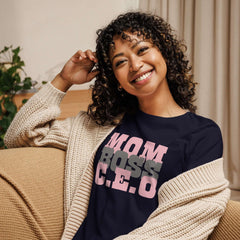 Mom Boss C.E.O Graphic Tee - Celebrate Her Strength, T-shirts, $ 32.50, A Moment Of Now™
