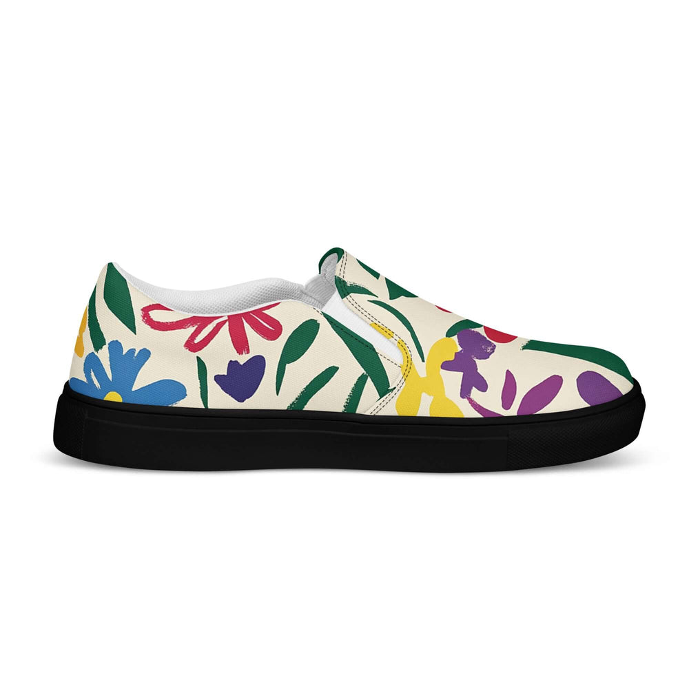 Lunetta Colorful Floral Women’s Slip-on Canvas Shoes | Boutique In USA, Flats, $ 68.50, A Moment Of Now™