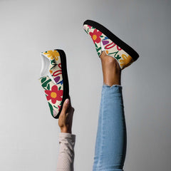 Lunetta Colorful Floral Women’s Slip-on Canvas Shoes | Boutique In USA, Flats, $ 68.50, A Moment Of Now™
