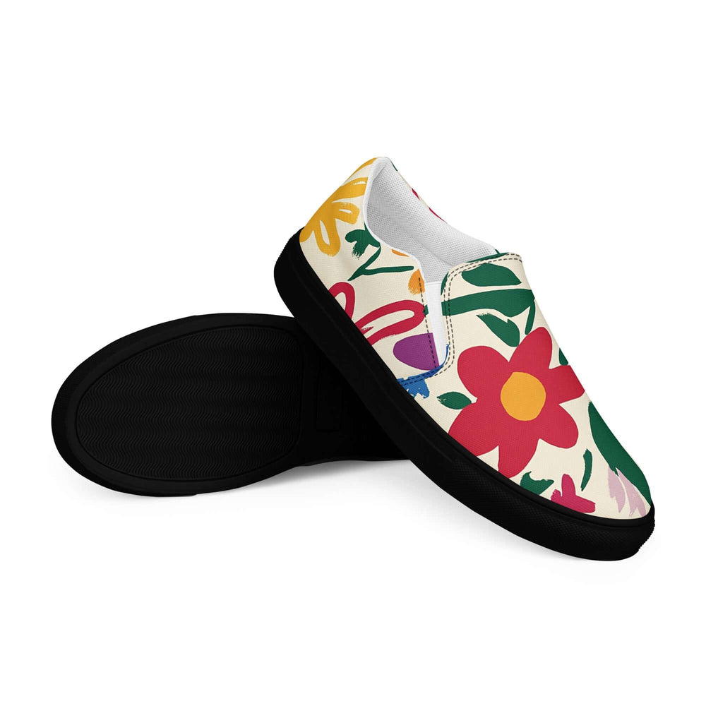 Lunetta Colorful Floral Women’s Slip-on Canvas Shoes | Boutique In USA, Flats, $ 68.50, A Moment Of Now™