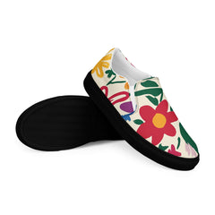 Lunetta Colorful Floral Women’s Slip-on Canvas Shoes | Boutique In USA, Flats, $ 68.50, A Moment Of Now™