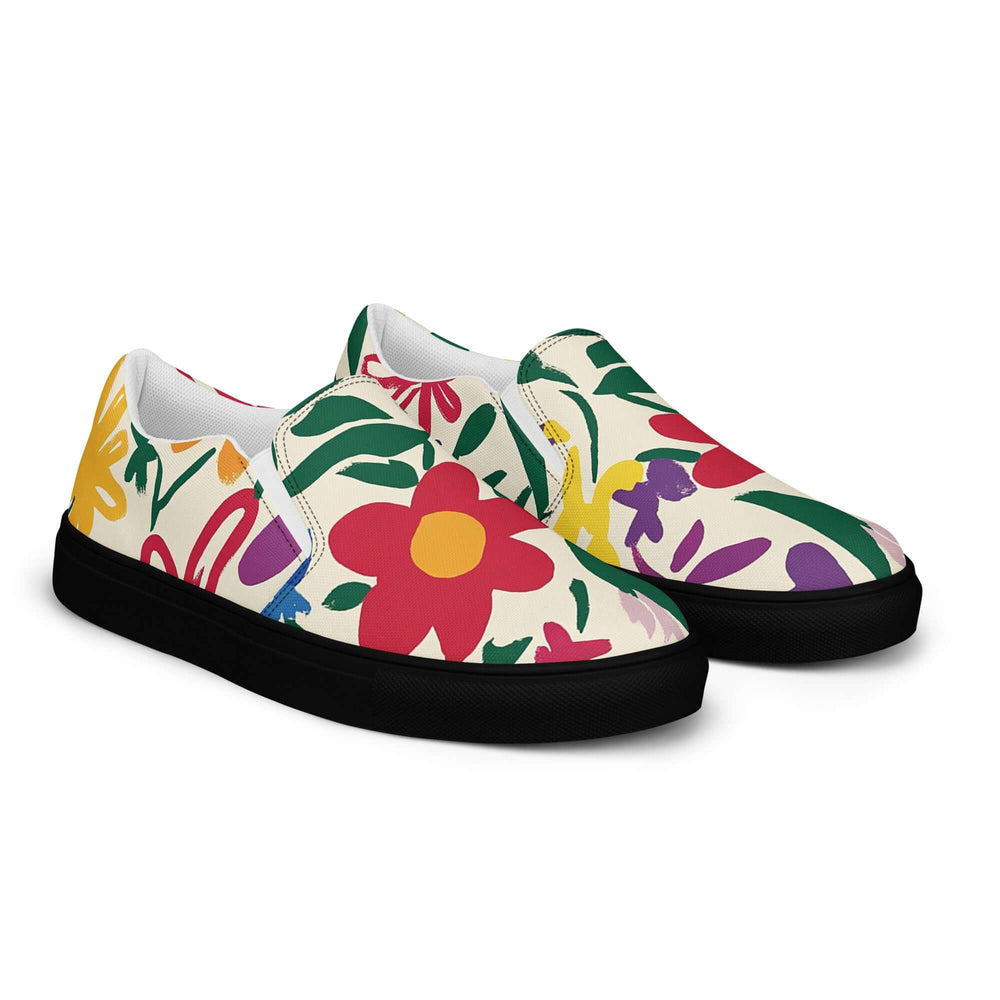 Lunetta Colorful Floral Women’s Slip-on Canvas Shoes | Boutique In USA, Flats, $ 68.50, A Moment Of Now™
