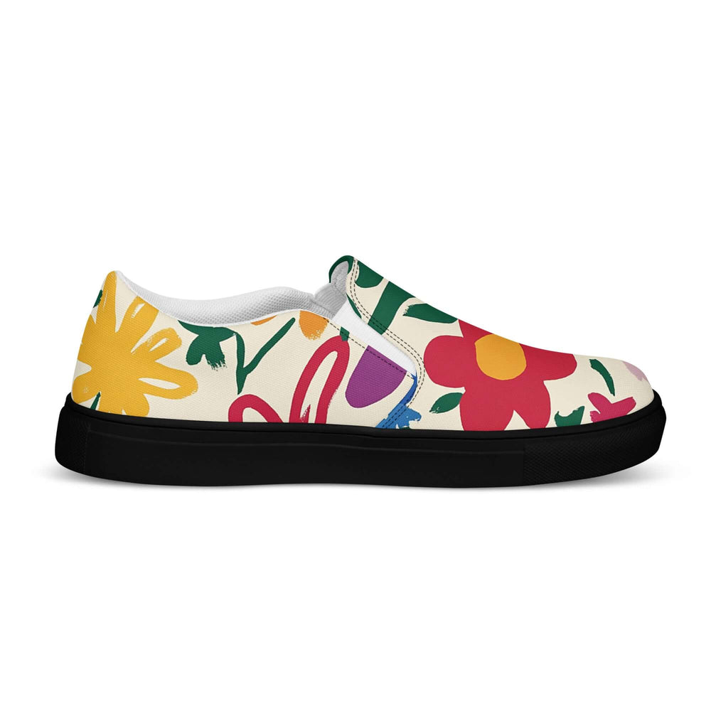 Lunetta Colorful Floral Women’s Slip-on Canvas Shoes | Boutique In USA, Flats, $ 68.50, A Moment Of Now™