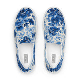 Blue & White Floral Chinoiserie Slip-On Canvas Sneakers, Sneakers, $ 70.00, A Moment Of Now™