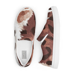 Torino Chic Animal Print Slip-On Sneakers Canvas Shoes | Boutique In USA, Sneakers, $ 65.00, A Moment Of Now™