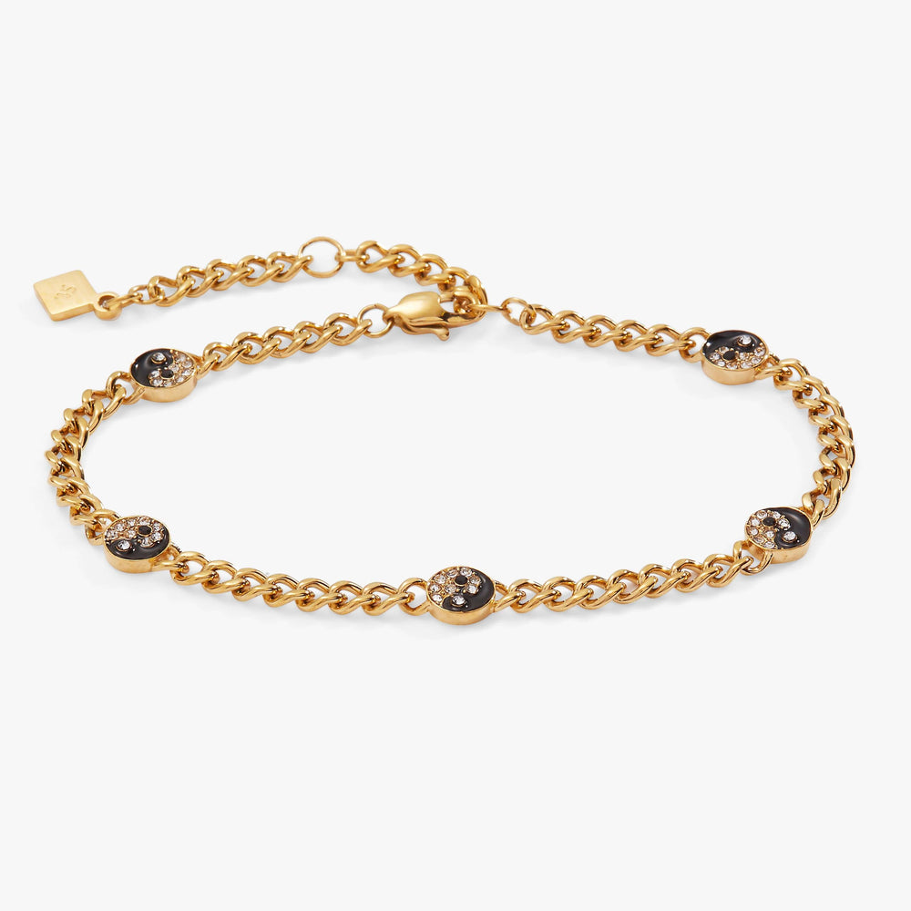 Yin Yang Curb Chain Bracelet | Boutique In USA, Bracelets, $ 33.90, A Moment Of Now™
