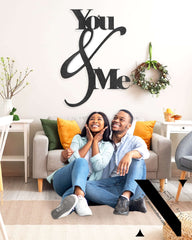 You & Me Metal Steel Wall Decor Steel Sign | Shop USA Made Home Decor, Metal Signs, $ 58.95, A Moment Of Now™