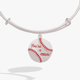 "You're A Catch" Baseball Charm Bangle, Bracelets, $ 28.00, A Moment Of Now™