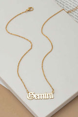 Laser Cut Zodiac Sign Pendant Necklace, Necklaces, $ 25.00, A Moment Of Now™