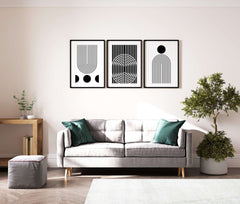 Minimalist Black & White Rainbow Sun & Moon Wall Art - Instant Download, Wall Art, $ 9.99, A Moment Of Now™