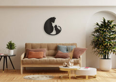 Cat Mom and Kitten Graphic on 16 Gauge Steel Sign | Cat Lovers Must-Have, Wall Art, $ 58.95, A Moment Of Now™