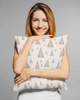 Christmas Holiday Tree Pattern Minimal Style Decorative Throw Pillow Cushion, Throw Pillows, $ 64.50, A Moment Of Now™