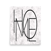 Home Black Letter Word Sign Matte Poster Print | Minimalist Wall Art, Posters, $ 29.50, A Moment Of Now™
