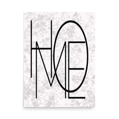 Home Black Letter Word Sign Matte Poster Print | Minimalist Wall Art, Posters, $ 31.50, A Moment Of Now™