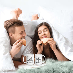 Custom Personalized Wedding Engagement Anniversary Gift Wifey Hubby Mugs Set of 2 Mugs Custom EST. Year, Mugs, $ 65.00, A Moment Of Now™