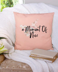 A Moment Of Now Mindfulness Premium Decorative Throw Pillow Accent Cushion in Melon Pink, Throw Pillows, $ 64.50, A Moment Of Now™
