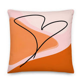 Abstract Autumn Love Premium Decorative Throw Pillow Cushion, Wall Art, $ 71.50, A Moment Of Now™