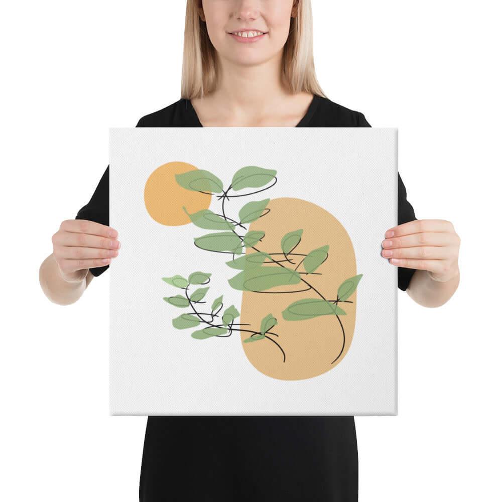 Abstract Botanical Line Art Minimal Botanical Art Boho Home Decor Canvas, Canvas, $ 63.95, A Moment Of Now™