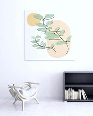 Abstract Botanical Line Art Minimal Botanical Art Boho Home Decor Canvas, Canvas, $ 59.95, A Moment Of Now™