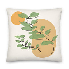 Abstract Botanical Line Art Minimalist Premium Accent Decorative Throw Pillow Cushion, Pillows, $ 64.50, A Moment Of Now™