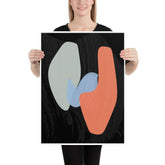 Abstract Clicked 3 Modern Shapes Art Matte Poster, Posters, $ 42.00, A Moment Of Now™