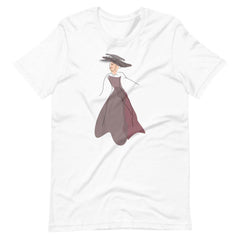 Abstract Line Art Drawing - Lady Noona Short-Sleeve Unisex T-Shirt, Tees, $ 30.95, A Moment Of Now™