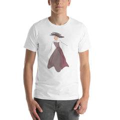 Abstract Line Art Drawing - Lady Noona Short-Sleeve Unisex T-Shirt, Tees, $ 30.95, A Moment Of Now™