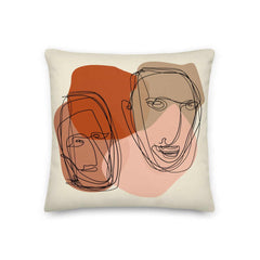 Abstract Line & Shape Art Decorative Throw Pillow Cushion, Pillow, $ 64.50, A Moment Of Now™