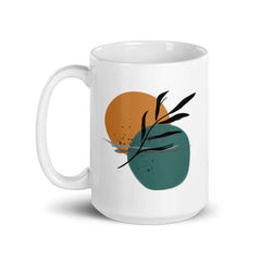 Abstract Minimal Line Art - Botanical Night By The Sea Coffee Tea Cup Mug, Mugs, $ 17.50, A Moment Of Now™