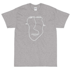 Abstract Minimal Line Art Drawing of a Face 10012020 Men's Classic Fit Short Sleeve T-Shirt | Boutique In USA, T-shirts, $ 35.44, A Moment Of Now™