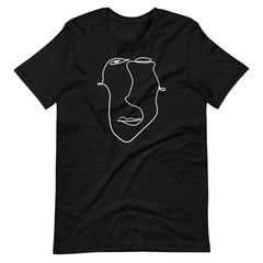 Abstract Minimal Line Art Drawing of a Face 10012020 Short-Sleeve Unisex T-Shirt, Tees, $ 40.44, A Moment Of Now™