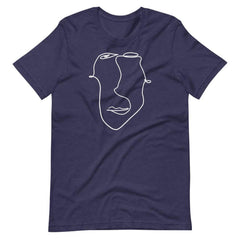 Abstract Minimal Line Art Drawing of a Face 10012020 Short-Sleeve Unisex T-Shirt, Tees, $ 40.44, A Moment Of Now™