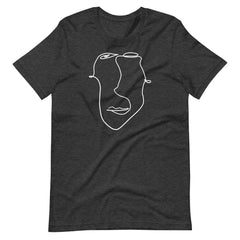 Abstract Minimal Line Art Drawing of a Face 10012020 Short-Sleeve Unisex T-Shirt | Boutique In USA, Tees, $ 40.44, A Moment Of Now™