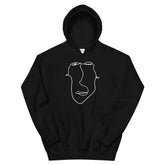 Abstract Minimal Line Art Drawing of a Face Unisex Hoodie, Hoodie, $ 51.24, A Moment Of Now™