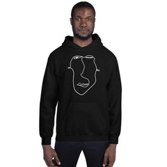 Abstract Minimal Line Art Drawing of a Face Unisex Hoodie | Boutique In USA, Hoodie, $ 51.24, A Moment Of Now™