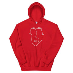 Abstract Minimal Line Art Drawing of a Face Unisex Hoodie | Boutique In USA, Hoodie, $ 51.24, A Moment Of Now™