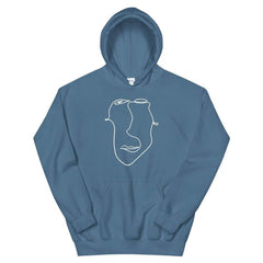 Abstract Minimal Line Art Drawing of a Face Unisex Hoodie | Boutique In USA, Hoodie, $ 51.24, A Moment Of Now™