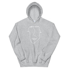 Abstract Minimal Line Art Drawing of a Face Unisex Hoodie | Boutique In USA, Hoodie, $ 51.24, A Moment Of Now™