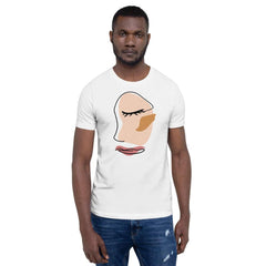 Abstract Minimalist Line Art Cracked Face Short-Sleeve Unisex T-Shirt, Tees, $ 37.95, A Moment Of Now™