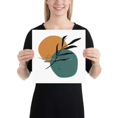 Abstract Minimalist Line Art Drawing Botanical Night By The Sea Matte Poster, Poster, $ 29.00, A Moment Of Now™