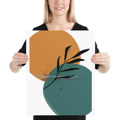 Abstract Minimalist Line Art Drawing - Botanical Night By The Sea Matte Poster, Poster, $ 37.00, A Moment Of Now™