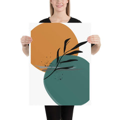 Abstract Minimalist Line Art Drawing - Botanical Night By The Sea Matte Poster, Poster, $ 38.00, A Moment Of Now™