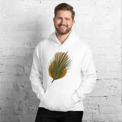Abstract Palm Leaf and Stones Minimal Modern Art Graphic Unisex Hoodie, Hoodies, $ 49.00, A Moment Of Now™