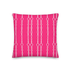 Albertine on Hot Pink Premium Decorative Throw Pillow Cushion, Pillow, $ 64.50, A Moment Of Now™
