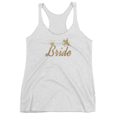 Bachelorette Party Bride To Be Metallic Gold for Wedding Ideas Bridal Shower Women's Racerback Tank, Tops, $ 27.95, A Moment Of Now™