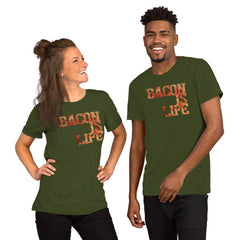 Bacon is Life I love Bacon Statement Short-Sleeve Men Women Unisex T-Shirt, Tees, $ 24.95, A Moment Of Now™